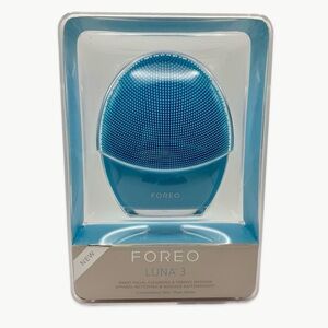 FOREO Luna 3 Smart Facial Cleansing Device Blue Combination Skin New Sealed